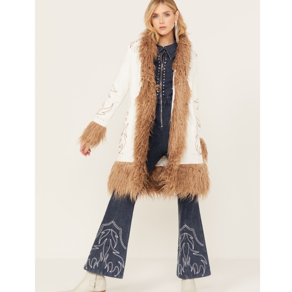 Understated Leather Women's Daredevil Coat- size M worn once